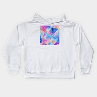 Watercolor shapes pattern Kids Hoodie